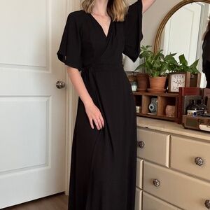 Floor-length Wrap Dress